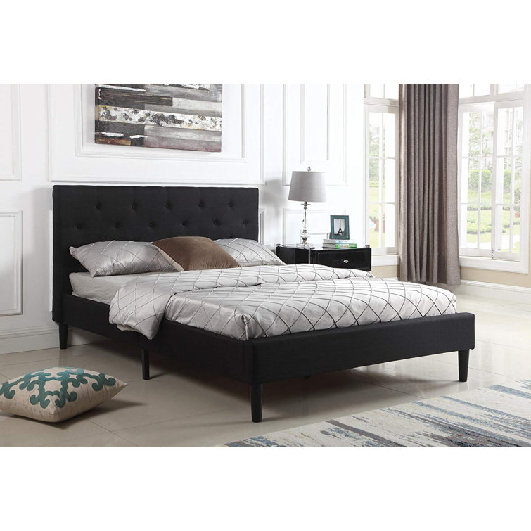 Canora Grey Boothby King Tufted Upholstered Platform Bed & Reviews